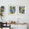 Stupell Industries Indigo & Lemon Citrus Fruits 2pc Framed Print Under Glass Set, design by Melissa Wang